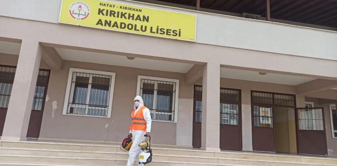 BAŞKAN YAVUZ YÜZ YÜZE EĞİTİM ÖNCESİ OKULLARDA DEZENFEKTE YAPTIRDI