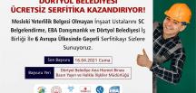 Dörtyol Belediyesi’nden ustalara mesleki yeterlilik sertifikası
