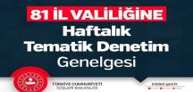 Hatay Valiliği’nden Haftalık Tematik Denetim Genelgesi