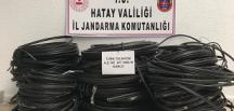 Arsuz’da kablo hırsızları tutuklandı