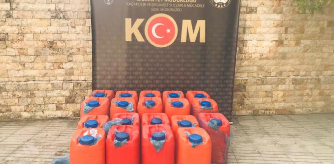 Jeneratörden akaryakıt çalan güvenlik görevlisi suçüstü yakalandı