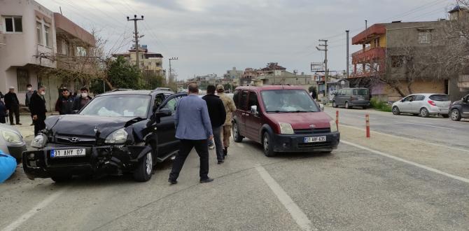 Samandağ’da trafik kazası