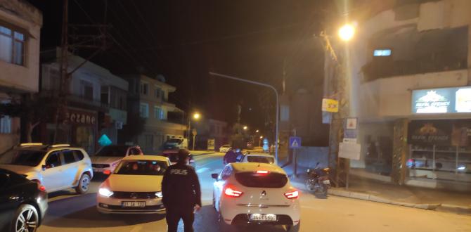 Samandağ’da sokağa çıkma kısıtlamasında sıkı denetim