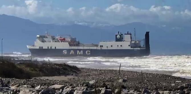 İskenderun Körfezinde hacizli gemi karaya oturdu