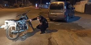 Reyhanlı’da kısıtlama denetimine takılan motosiklet çalıntı çıktı