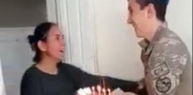 Mehmetçikten annesine ağlatan doğum günü sürprizi