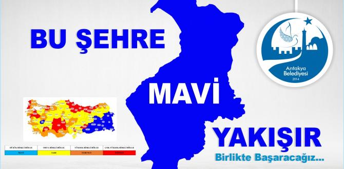 ANTAKYA BELEDİYESİ’NDEN “MAVİ” VURGUSU; “BU ŞEHRE MAVİ YAKIŞIR”