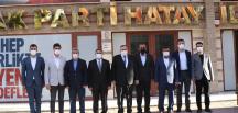 HATAY SAADET’TEN AK PARTİ İL BAŞKANI YEŞİLDAL’A HAYIRLI OLSUN ZİYARETİ