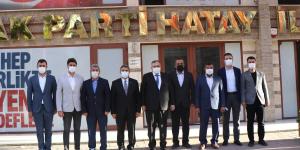 HATAY SAADET’TEN AK PARTİ İL BAŞKANI YEŞİLDAL’A HAYIRLI OLSUN ZİYARETİ