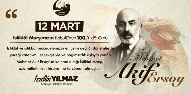 BAŞKAN YILMAZ; “RABBİM BU MİLLETE BİR DAHA İSTİKLAL MARŞI YAZDIRMASIN”