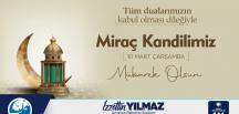 BAŞKAN YILMAZ’DAN MİRAÇ KANDİLİ MESAJI