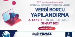 EMLAK VE ÇEVRE TEMİZLİK VERGİLERİNDE YAPILANDIRMA YAPANLARIN DİKKATİNE!