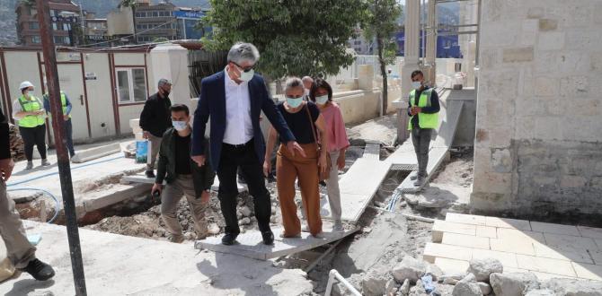 Vali Doğan restorasyon çalışmalarını denetledi