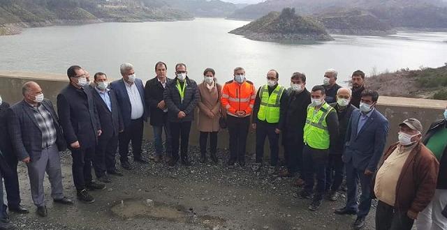 AK Parti heyetinden Büyük Karaçay Barajına denetim