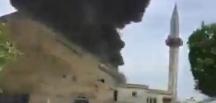 Hatay’da kaynak çalışması yapılan camide yangın çıktı