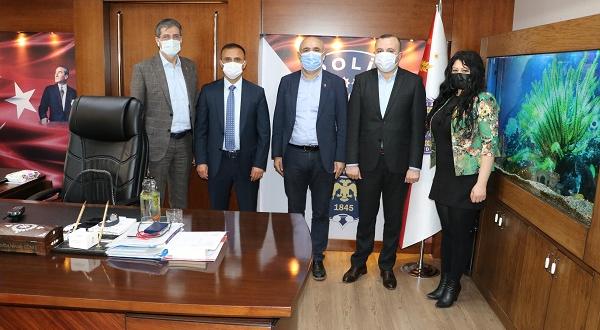 GELİŞİM VE PALMİYE’DEN EMNİYET MÜDÜRÜ GÜNEŞ’E KUTLAMA ZİYARETİ