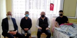 Hataylı gazi ailesinin yanına getirildi