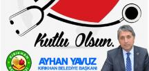 BAŞKAN YAVUZ; “TÜM İNSANLIĞA SAĞLIKLI VE HUZURLU BİR YAŞAM DİLERİM”