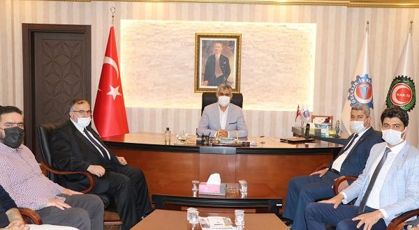 ÇALIŞKAN’DAN GÜNGÖR’E ZİYARET SAADET VE HAK-İŞ FİKİR ALIŞVERİŞİNDE BULUNDU
