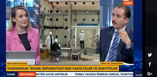 İSTE Rektörü Prof. Dr. Tolga Depci TVNET’E Konuk Oldu