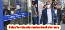 Belen’de vatandaşlardan örnek davranış