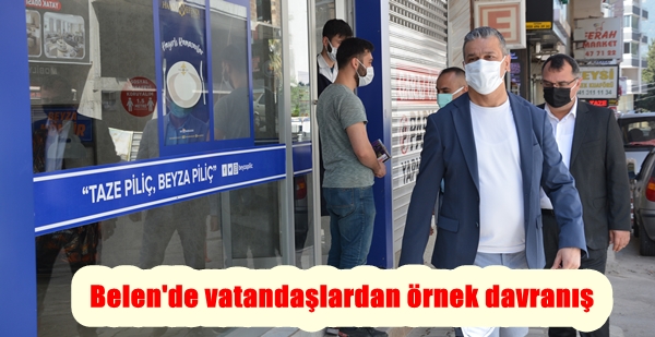 Belen’de vatandaşlardan örnek davranış