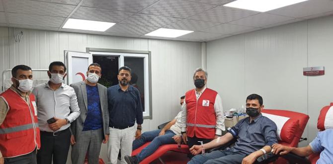 Altınözü’nde kan bağışına yoğun ilgi