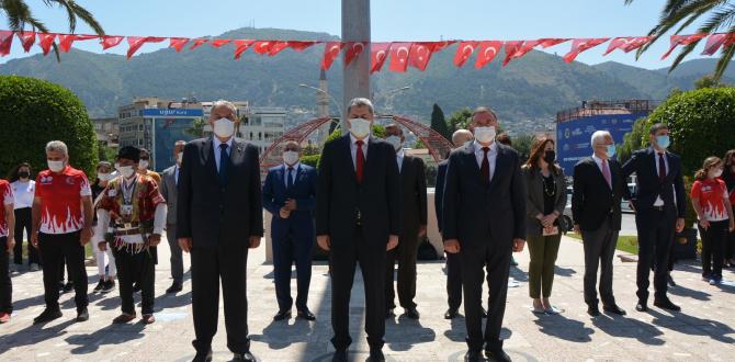 BAŞKAN YILMAZ 19 MAYIS PROGRAMLARINA KATILDI