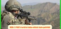 MSB: 3 PKK’lı terörist daha etkisiz hale getirildi