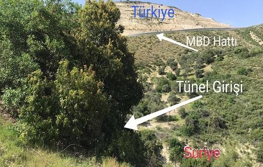 Suriye’den Türkiye istikametine kazılan tünel Mehmetçiğin dikkatinden kaçmadı