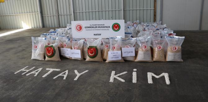 1 ton uyuşturucu hap sergilendi