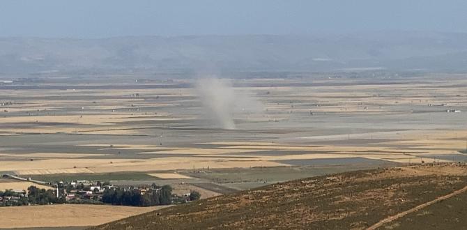 Hatay’da Amik ovasında hortum çıktı