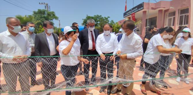 Samandağ’da balıkçı kadınlara ağ örme kursu