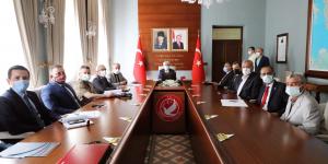 Vali Doğan kaymakamlarla VKS aracılığıyla buluştu