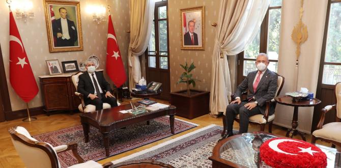 Vali Doğan Fuat Tosyalı’yı ağırladı