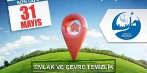 EMLAK VERGİSİ VE İŞYERİ ÇTV İÇİN SON ÖDEME GÜNÜ 31 MAYIS!