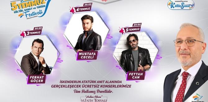 Başkan Tosyalı: 5 Temmuz festivali başlıyor