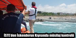 İSTE’den İskenderun kıyısında müsilaj kontrolü
