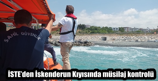 İSTE’den İskenderun kıyısında müsilaj kontrolü