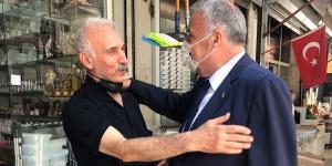 BAŞKAN YILMAZ ESNAFI ZİYARET ETTİ