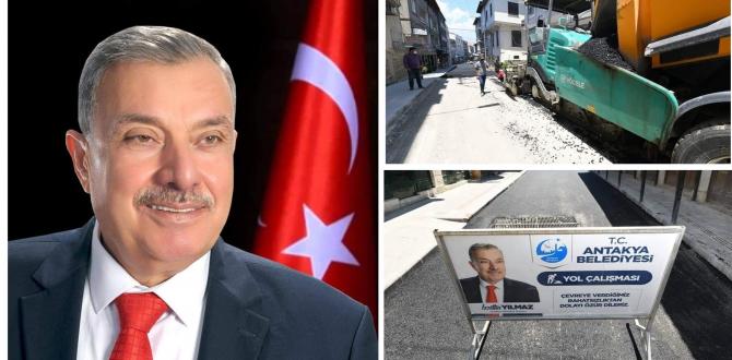 “Antakya’da asfalt çalışmaları tüm hızıyla devam ediyor”