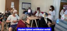 Diyabet Eğitimi sertifikaları verildi