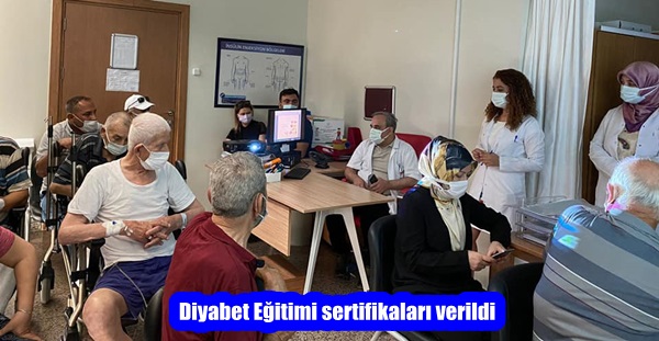 Diyabet Eğitimi sertifikaları verildi