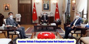Cumhur İttifakı İl Başkanları’ndan Vali Doğan’a ziyaret