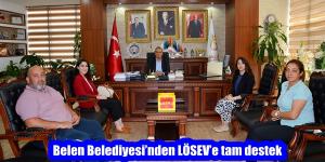 Belen Belediyesi’nden LÖSEV’e tam destek