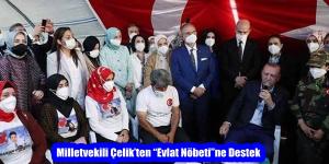 Milletvekili Çelik’ten “Evlat Nöbeti”ne Destek