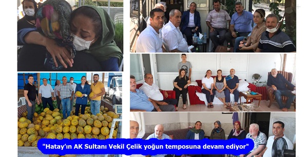 “Hatay’ın AK Sultanı Vekil Çelik yoğun temposuna devam ediyor”