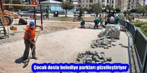 Çocuk dostu belediye parkları güzelleştiriyor