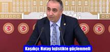 Kaşıkçı: Hatay lojistikte güçlenmeli