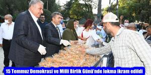 15 Temmuz Demokrasi ve Milli Birlik Günü’nde lokma ikram edildi